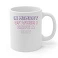 Teens Girls Mom In Memory Of When I Gave A Shit Graphic Print Coffee Mug