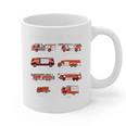 Toddler Boy Types Of FireTruck Firefighter Baby Dad Fireman Graphic Print Coffee Mug