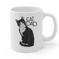 Tuxedo Cat Dad Cat Dad Tuxedo Cat Dad Graphic Print Coffee Mug