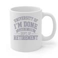 University Of Im Done Retirement Graduation 2026 Premium Tri-Blend Graphic Print Coffee Mug