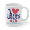 Vet Tech I Love Veterinary Technician Graduation Graphic Print Coffee Mug
