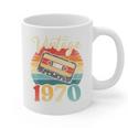 Vintage 1970 Retro Cassette Tape 70s Born Nostalgia Birthday Graphic Print Coffee Mug