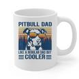 Vintage Pitbull Dad Like A Regular Dad But Cooler Graphic Print Coffee Mug Vintage Pitbull Dad Like A Regular Dad But Cooler Graphic Print Coffee Mug