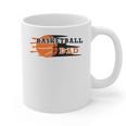 Vintage Proud Basketball Dad Fathers Day Basketball Player Graphic Print Coffee Mug