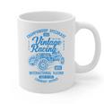 Vintage Racing Automotive Nostalgia Distressed Car Graphic Print Coffee Mug Vintage Racing Automotive Nostalgia Distressed Car Graphic Print Coffee Mug