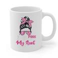 I Wear Pink In Memory Of My Aunt Breast Cancer Awareness Graphic Print Coffee Mug I Wear Pink In Memory Of My Aunt Breast Cancer Awareness Graphic Print Coffee Mug