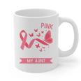 I Wear Pink In Memory Of My Aunt Graphic Print Coffee Mug