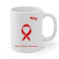 I Wear Red In Memory Of My Mom Heart Disease Awareness Month Graphic Print Coffee Mug I Wear Red In Memory Of My Mom Heart Disease Awareness Month Graphic Print Coffee Mug