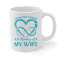 I Wear Teal & Purple In Memory Of My Wife Graphic Print Coffee Mug