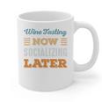 Wine Tasting Now Minimal Socializing Introvert Vintage Graphic Print Coffee Mug Wine Tasting Now Minimal Socializing Introvert Vintage Graphic Print Coffee Mug