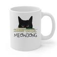 Women's Meowjong Cat Mahjong Chinese Game Cat Mom Dad Graphic Print Coffee Mug