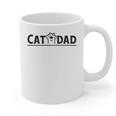 Worlds Best Cat Dad Ever Vintage Cat Dad Father Day Men Graphic Print Coffee Mug