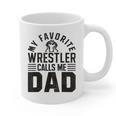 Wrestler Daddy Wrestling Dad Graphic Print Coffee Mug