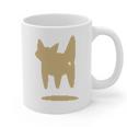 Yk2 Cat With Tomboy Tail 90s Nostalgia Downtown Indie Graphic Print Coffee Mug