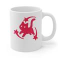 Yk2 Grunge Scary Cat With Shooting Stars 90s Nostalgia Graphic Print Coffee Mug