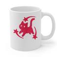 Yk2 Grunge Scary Cat With Shooting Stars 90s Nostalgia Graphic Print Coffee Mug Yk2 Grunge Scary Cat With Shooting Stars 90s Nostalgia Graphic Print Coffee Mug