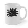 Yk2 Grunge Scary Cat With Tail Tomboy 90s Nostalgia Indie Premium Tri-Blend Graphic Print Coffee Mug