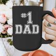 1 Dad Number One Father's Day Vintage Style Graphic Print Coffee Mug