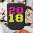 2018 Big Neon Numbers For The New Year Or Graduation Graphic Print Coffee Mug