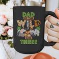 3rd Birthday Zoo Safari Jungle Dad Of The Wild And Three Graphic Print Coffee Mug