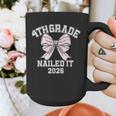 4th Grade Bow 2026 Fourth Grade Graduation Graphic Print Coffee Mug