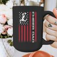 4th Of July US Flag Cheer Dad Shirt For Father's Cheer Graphic Print Coffee Mug
