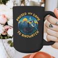 8-Bit Gamer Birder Blue Jay Arcade Nostalgia Nature Graphic Print Coffee Mug
