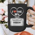 90s Nostalgia Cassette Heart Retro I Love The 90s Graphic Print Coffee Mug