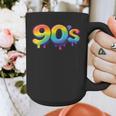 90s Retro Pop Art Rainbow Lips Nostalgia Costume 90s Graphic Print Coffee Mug