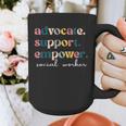 Advocate Support Empower Cute Social Worker Graduation MSW Graphic Print Coffee Mug