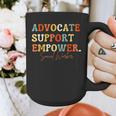 Advocate Support Empower Groovy Social Worker Graduation Graphic Print Coffee Mug