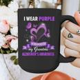 Alzheimer's Awareness I Wear Purple In Memory Of My Grandma Graphic Print Coffee Mug