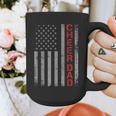 American Flag Cheer Dad Vintage Patriotic Father Cheerleader Graphic Print Coffee Mug