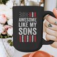 American Flag Dad Mom Awesome Like My Sons Graphic Print Coffee Mug