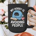 Anti-Social Club Homebody Introvert Hibernate Hermit Shyness Graphic Print Coffee Mug