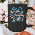 Anti-Social Club Introvert Humor Graphic Print Coffee Mug Anti-Social Club Introvert Humor Graphic Print Coffee Mug