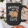 Anxious But Cute Anxiety Meme Cat Lover Introvert For Men Women Graphic Print Coffee Mug Anxious But Cute Anxiety Meme Cat Lover Introvert For Men Women Graphic Print Coffee Mug