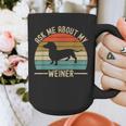Ask Me About My Weiner Dachshund Dad Graphic Print Coffee Mug