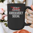 Awkwardly Social Socially Awkward Anxious Introverts Graphic Print Coffee Mug Awkwardly Social Socially Awkward Anxious Introverts Graphic Print Coffee Mug