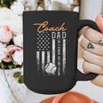 Baseball Coach Dad Like A Normal Dad Only Cooler USA Flag Graphic Print Coffee Mug