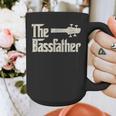 The Bassfather Distressed Bass Player Dad Fathers Day Graphic Print Coffee Mug