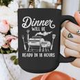 Bbq Men Smoking Meat Smoker Grilling Barbecue Dad Graphic Print Coffee Mug