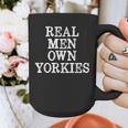 BDAZ Yorkie Dad Real Men Own Yorkies Terriers Dog Husband Small Graphic Print Coffee Mug