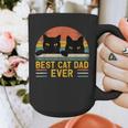 Best Cat Dad Ever Retro Style Cats Lover Graphic Print Coffee Mug