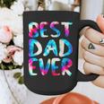 Best Dad Ever Colorful Tie Dye Fathers Day Graphic Print Coffee Mug