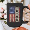 Best Dad Ever US American Flag For Father's Day Men Graphic Print Coffee Mug
