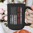 Best Dad Ever US American Flag Gift For Father's Day Short Sleeve Graphic Print Coffee Mug