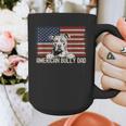Best Dog Dad Ever American Flag American Bully Dad Graphic Print Coffee Mug