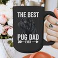 Best Pug Dad Ever Fathers Day Cute Daddy Dad Pug Graphic Print Coffee Mug