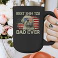 Best Shih Tzu Dad Ever Tshirt Dog Lover American Flag Graphic Print Coffee Mug